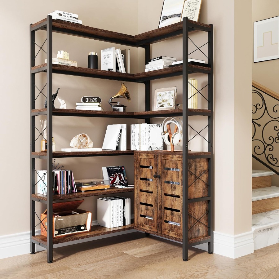 Storage - Oturma Odası için 6 Raflı Köşe