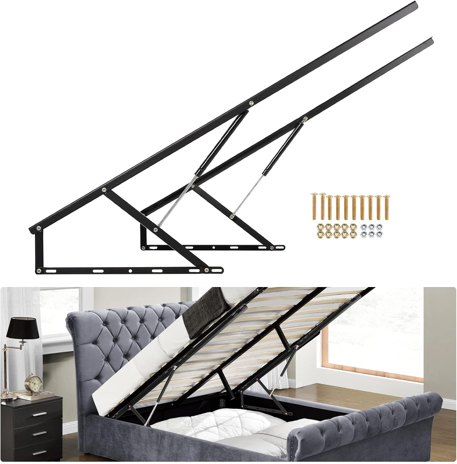 Gas Lift Storage Bed Hydraulic - 4.6 FT Yatak Kaldırma Mekanizması, 176-264