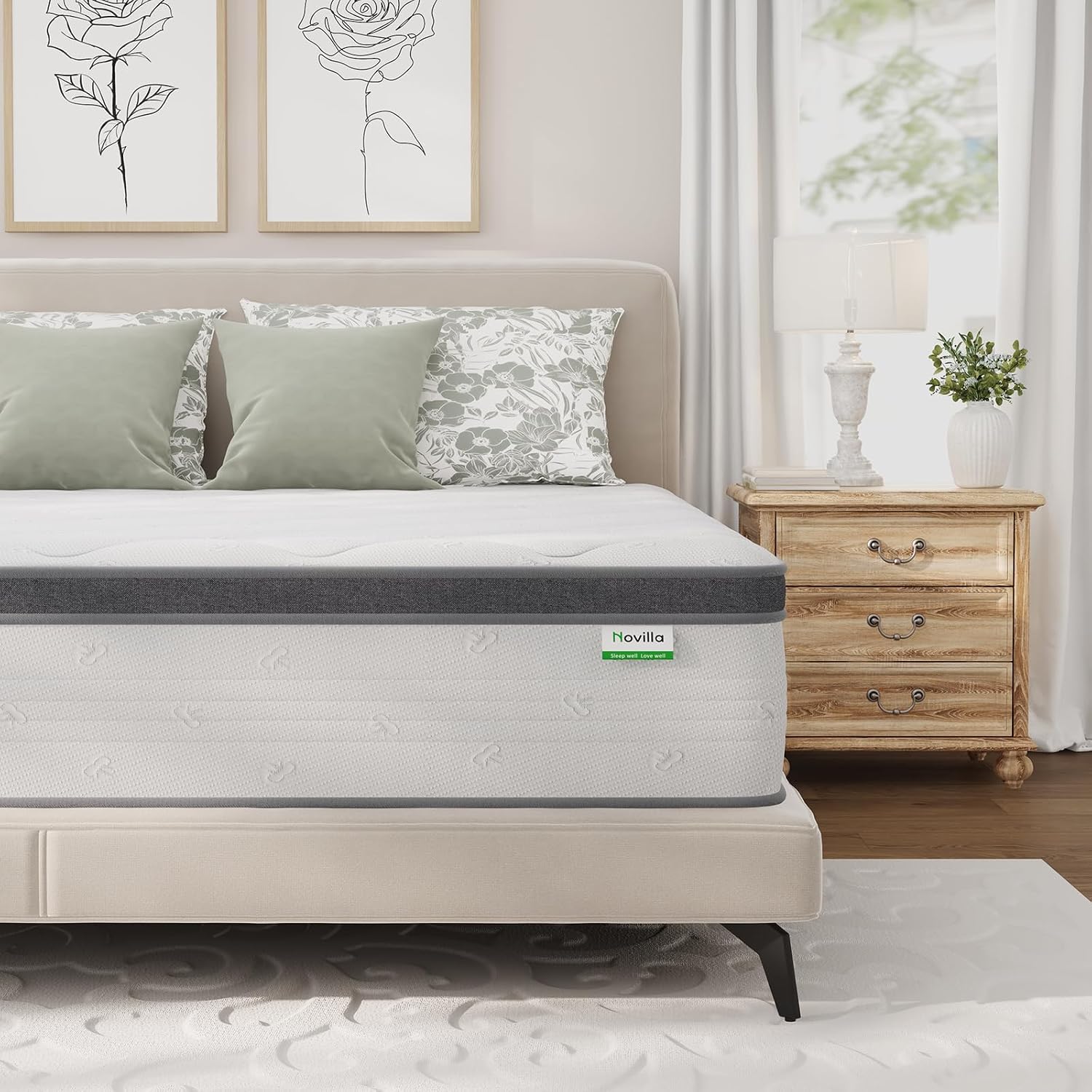 Memory Foam Mattress In A Box Queen - Queen Boy Yatak, 14 İnç Kalınlıkta,