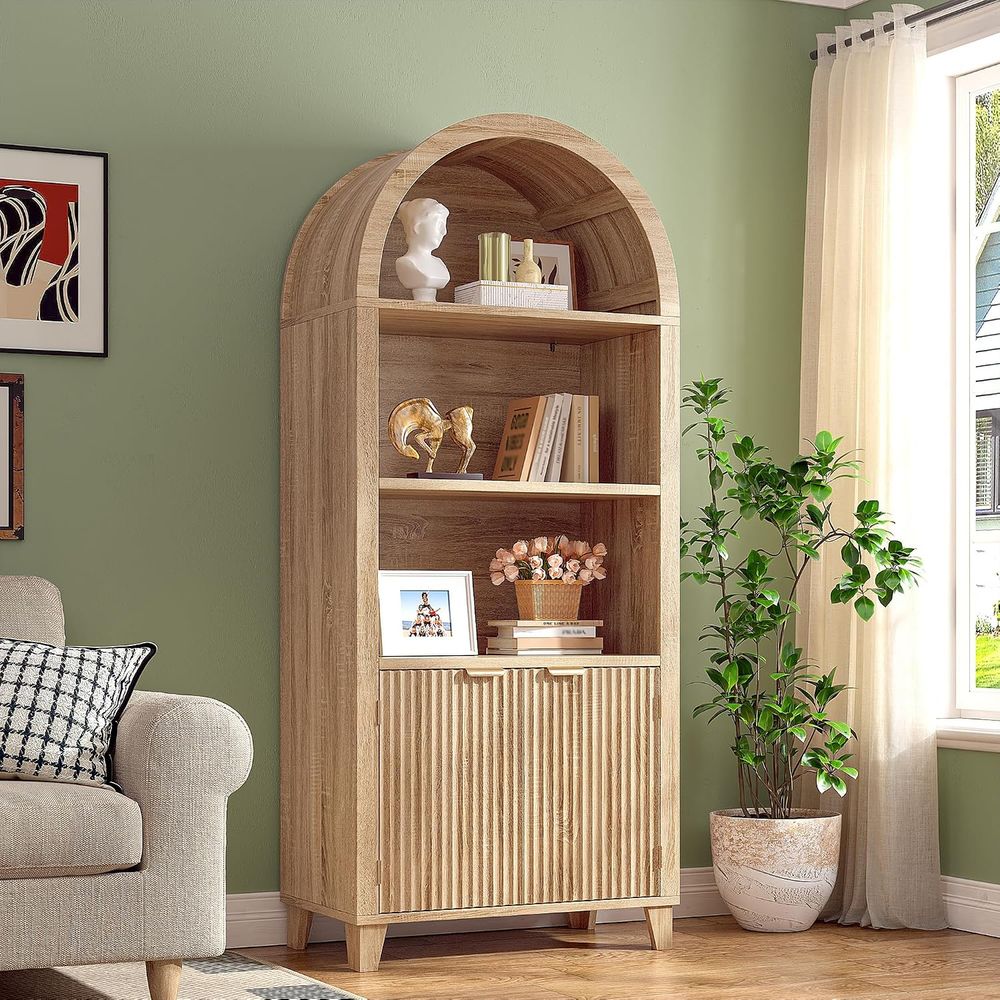 Storage - Kavisli Dolap, 5 Katlı Depolama Rafları,