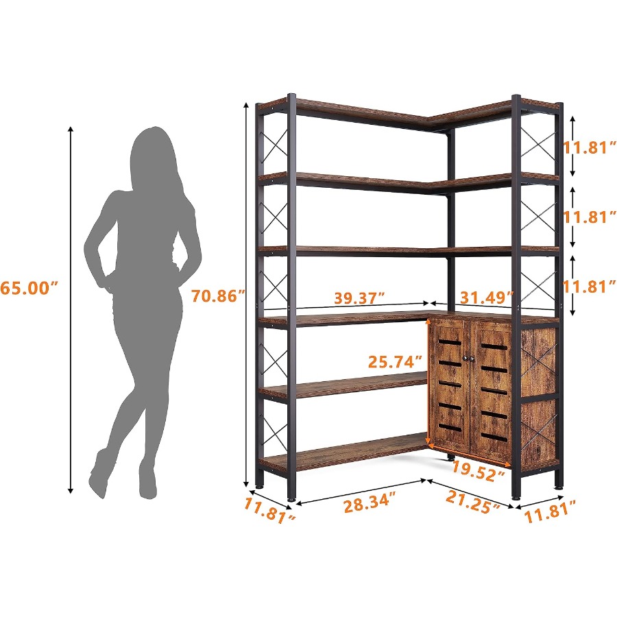 Oturma Odası için 6 Raflı Köşe - Storage incelemesi ve fiyatı