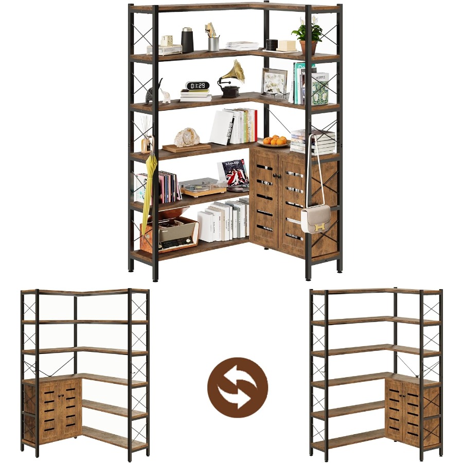 Oturma Odası için 6 Raflı Köşe - Storage incelemesi ve fiyatı