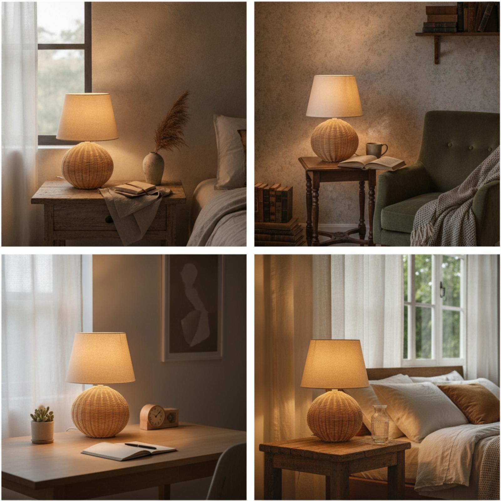 Yatak Başı Lambası Rattan Taba - Bedroom Furniture incelemesi ve fiyatı