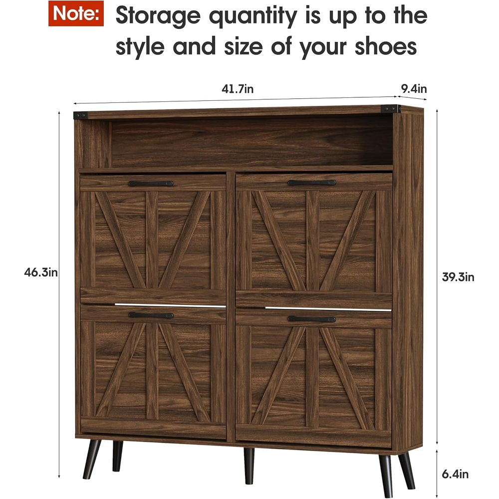 4 Raflı Ayakkabı Dolabı, Antre - Shoe Rack Cabinet Narrow Entryway incelemesi ve fiyatı