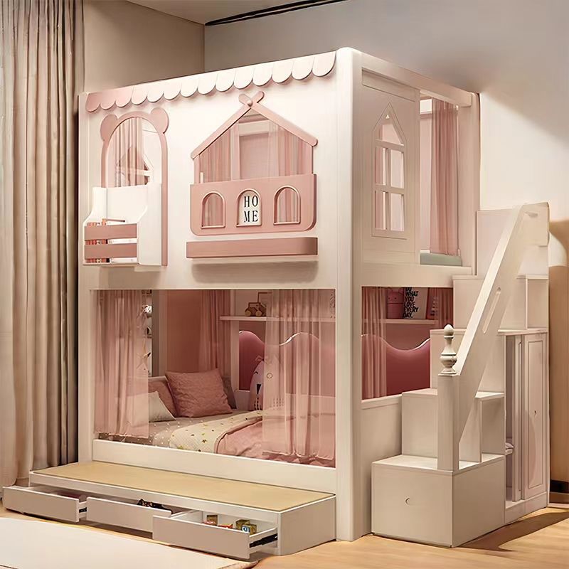 Çocuk yatağı kız prenses ranza - Bunk Bed With Stairs And Slide incelemesi ve fiyatı