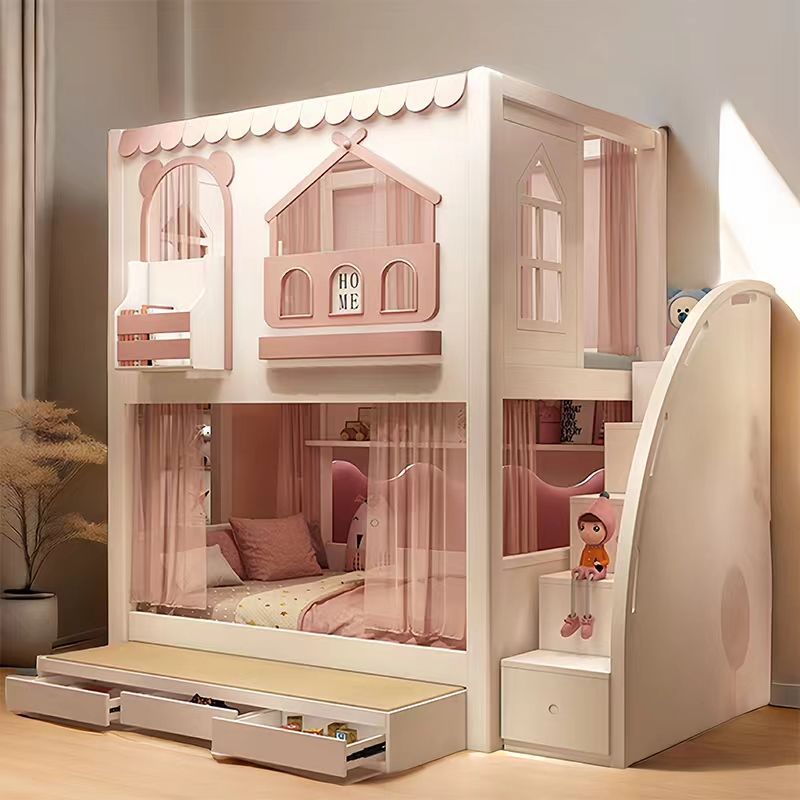 Çocuk yatağı kız prenses ranza - Bunk Bed With Stairs And Slide incelemesi ve fiyatı