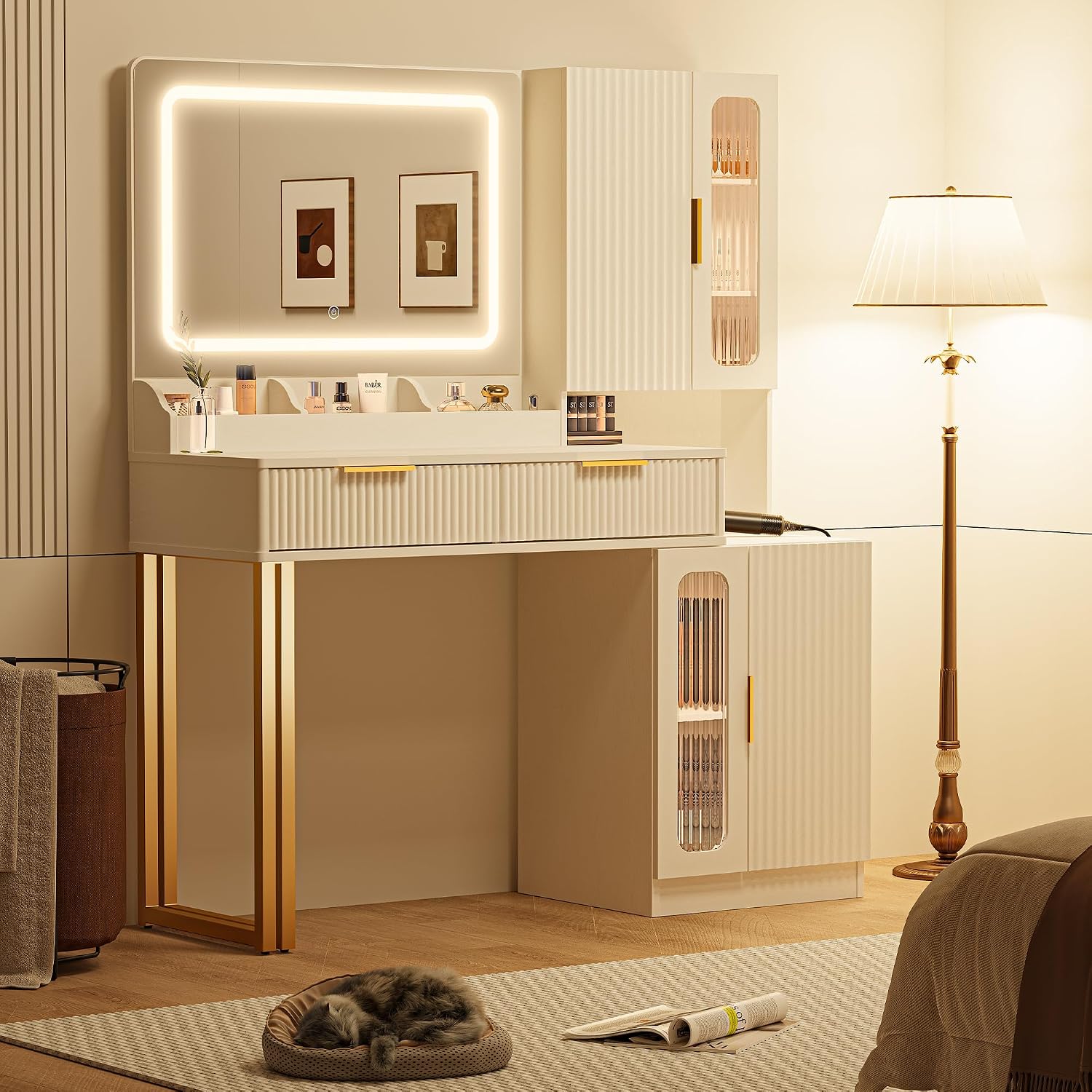 42 inç Makyaj Masası Aynası ve - Dressing Table Vanity With Lighted Mirror incelemesi ve fiyatı