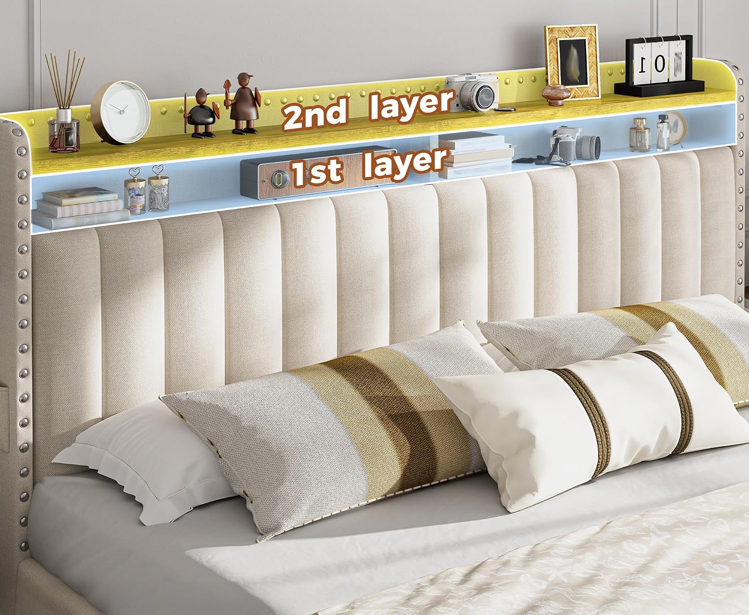 4 Çekmeceli ve Depolama Başlık - King Size Bed Frame With Storage Drawers incelemesi ve fiyatı