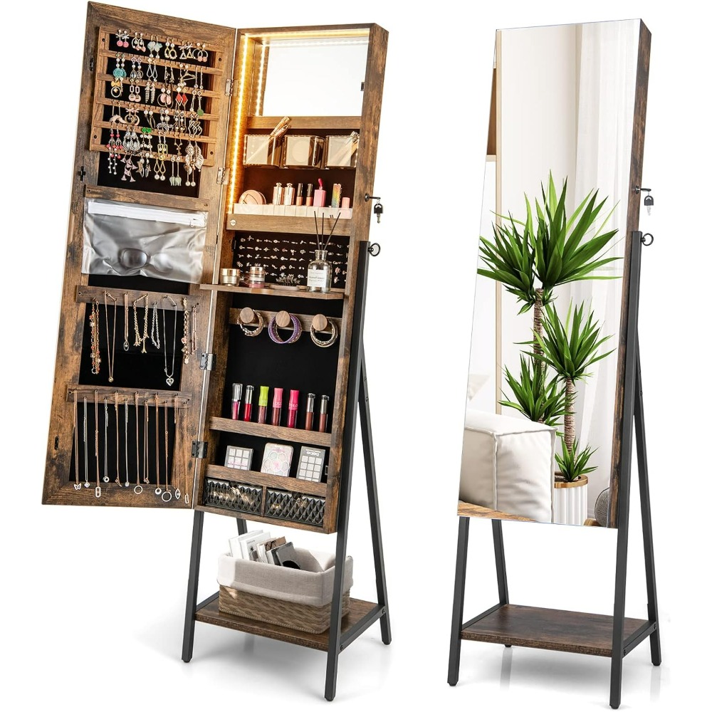 CHARMAID Ayaklı Mücevher Dolab - Full Length Mirror Jewelry Armoire incelemesi ve fiyatı